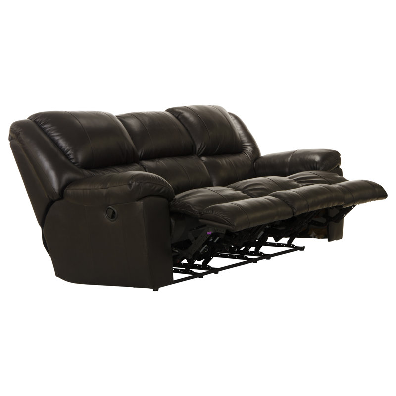 Wade Logan® Baraona 90" Leather Match Pillow Top Arm Reclining Sofa